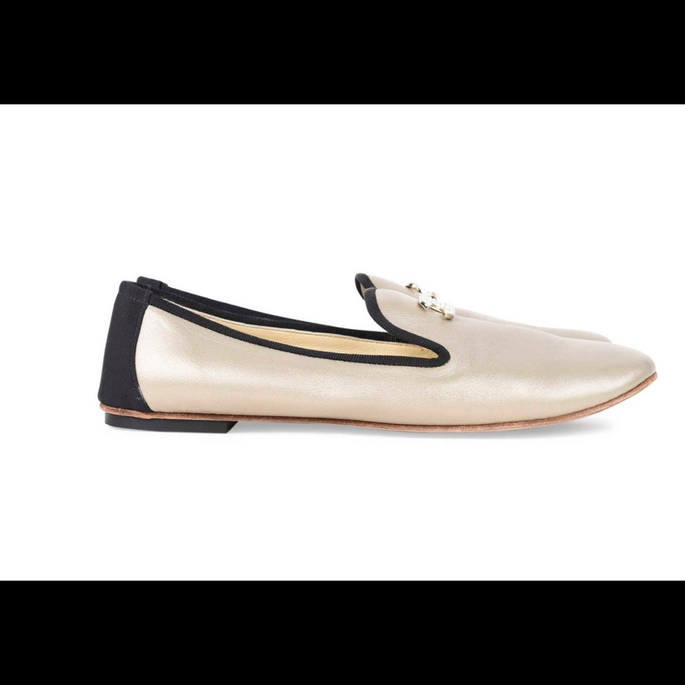 CHANEL CC Slippers Lambskin Loafers Slip On Shoes - Picture 2 of 7